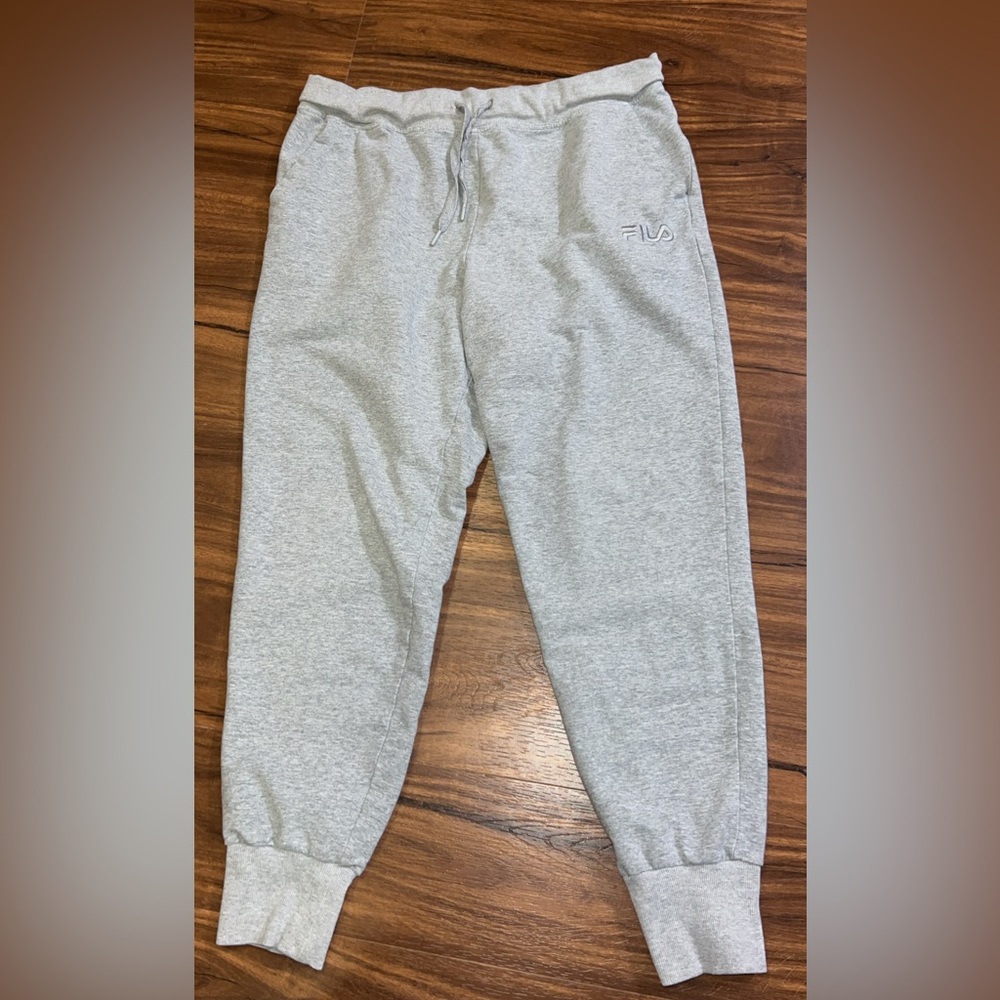 Fila Light Gray Heather Men's Jogger Sweatpants